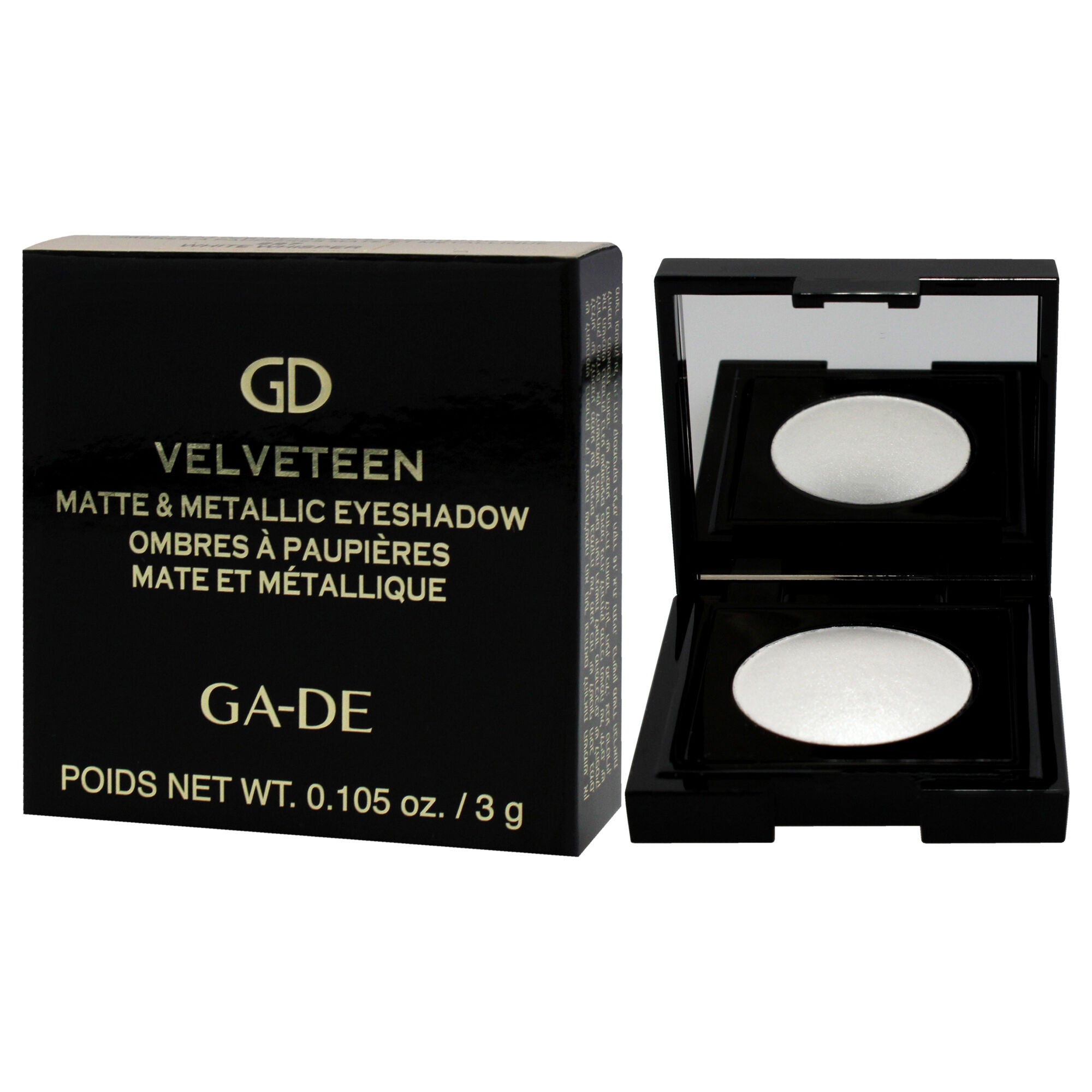 Velveteen Matte and Metallic Eyeshadow - 227 White Whisper by GA-DE for Women - 0.105 oz Eye Shadow, , alternate image number 7