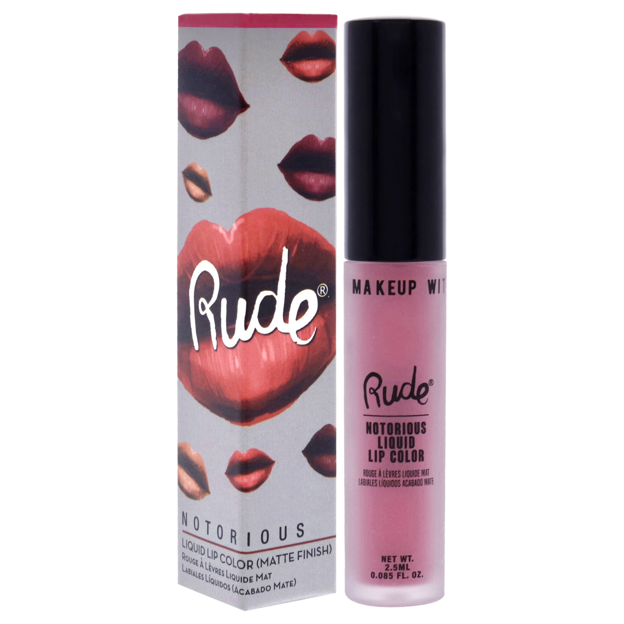 Notorious Rich Long Liquid Lip Color - Nude Colony by Rude Cosmetics for Women - 0.1 oz Lipstick, See Description, alternate image number 3