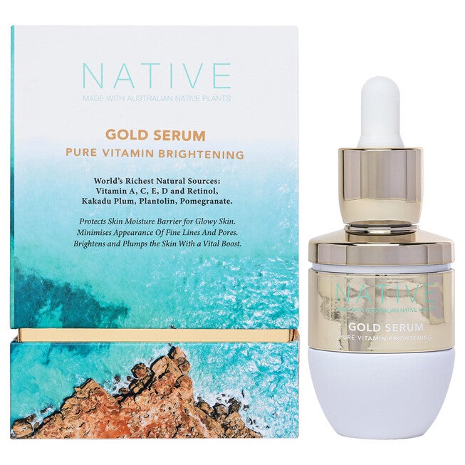 Native Gold Pure Vitamin Brightening Serum by Klara for Women - 1.01 oz Serum, See Description, hi-res image number 0