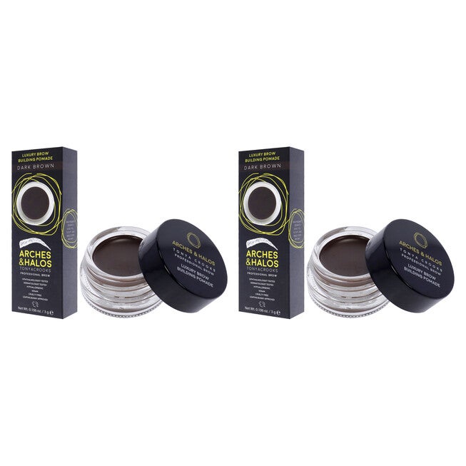 Luxury Brow Buiding Pomade - Dark Brown by Arches and Halos for Women - 0.106 oz Pomade - Pack of 2, , alternate image number 7