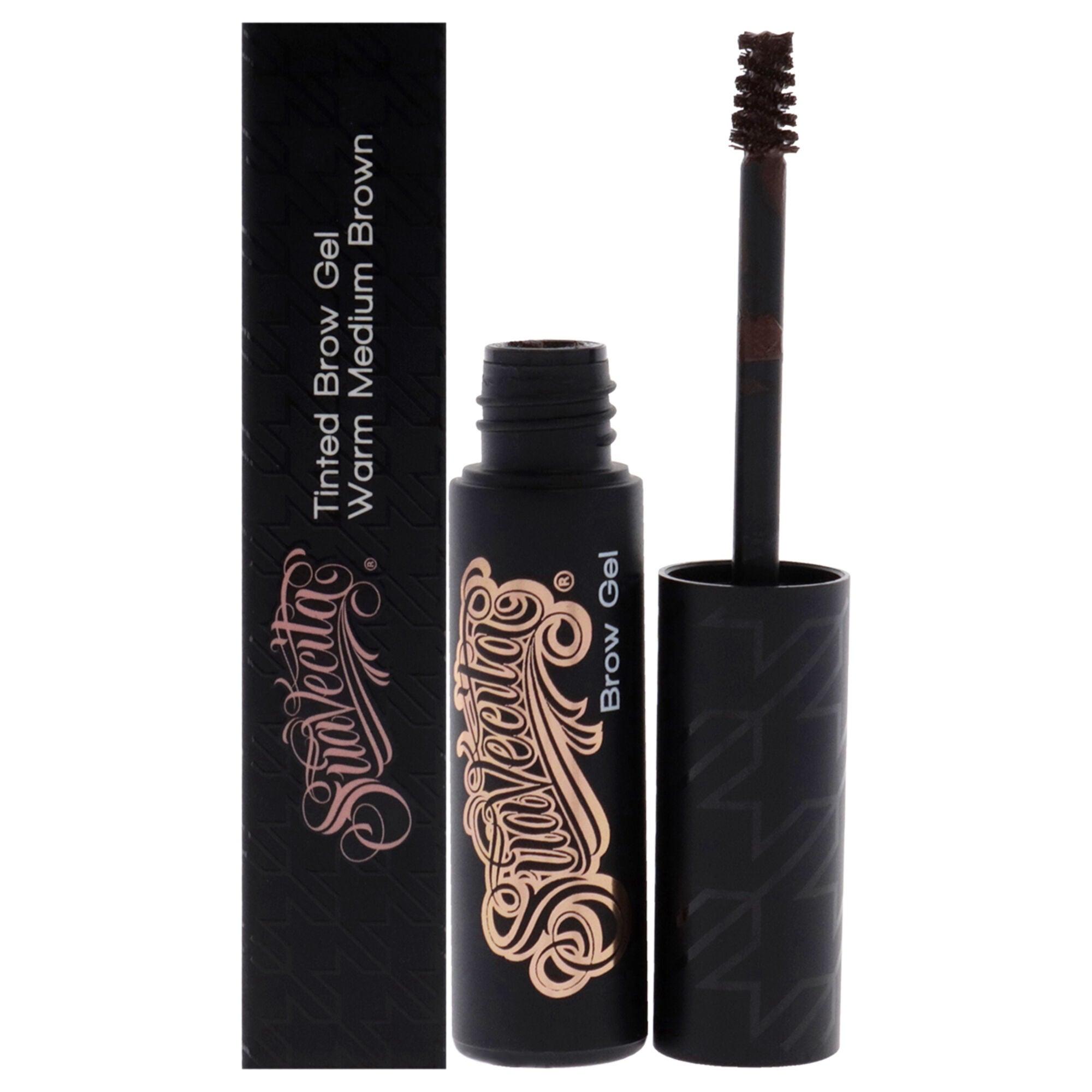 Tinted Brow Gel - Warm Medium Brown by Suavecito for Women - 0.25 oz Eyebrow Gel, See Description, hi-res image number 0