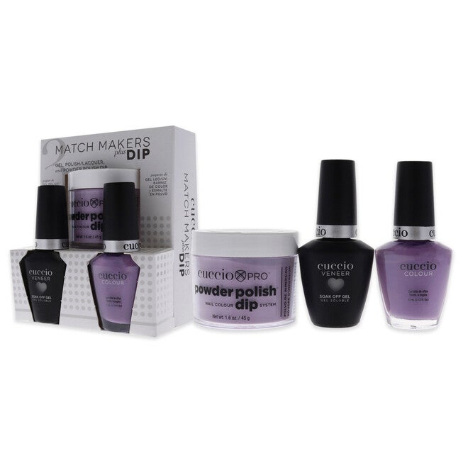 Match Makers Plus Dip - Peace Love and Purple by Cuccio Colour for Women - 3 Pc Set, See Description, alternate image number 3