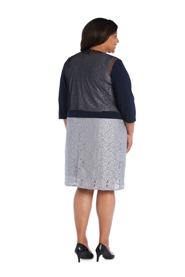 Draped, Open Jacket with Sheer Back Panels and 3/4 Sleeves, , alternate image number 2