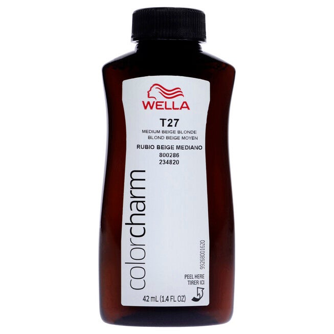 Color Charm Permanent Liquid Toner - T27 Medium Beige Blonde by Wella for Women - 1.4 oz Toner, See Description, alternate image number 4