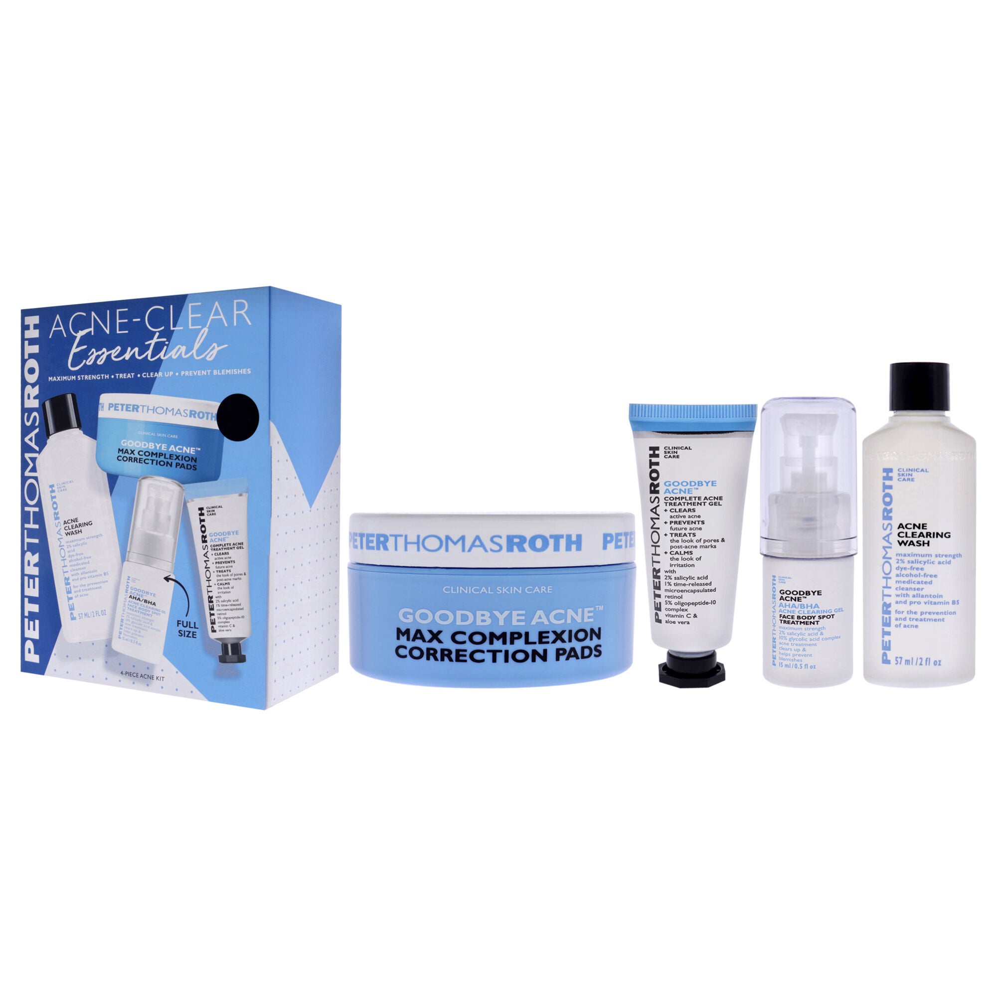 Acne-Clear Essentials Kit by Peter Thomas Roth for Unisex - 4 Pc Gift Set, See Description, alternate image number 3