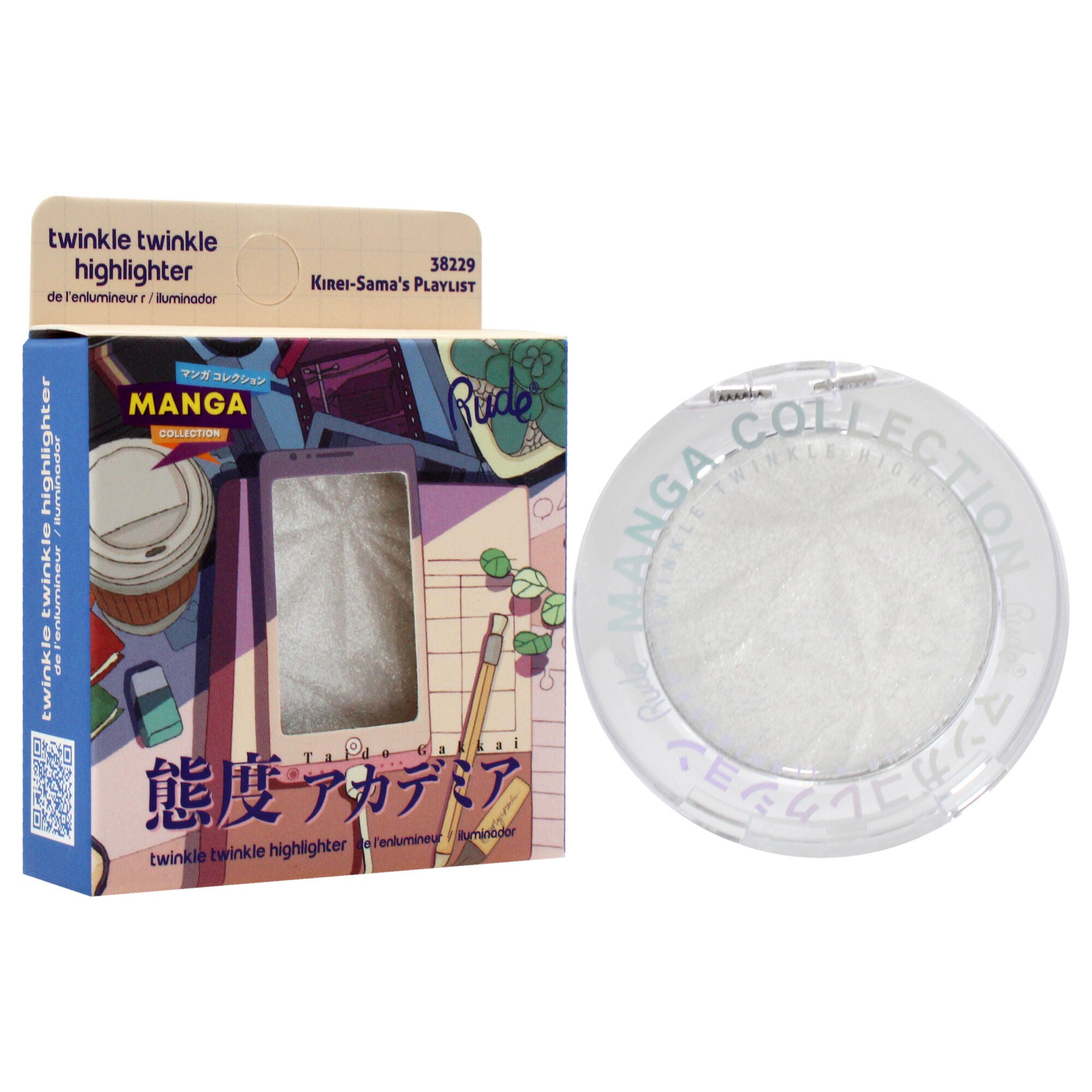 Manga Collection Twinkle Twinkle Highlighter - Kirei-Samas Playlist by Rude Cosmetics for Women - 0.14 oz Highlighter, See Description, alternate image number 2