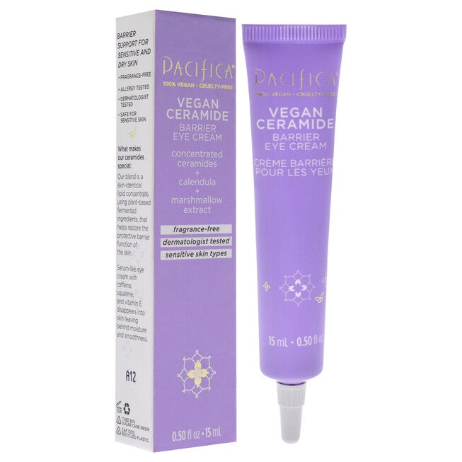 Vegan Ceramide Eye Cream by Pacifica for Women - 0.5 oz Cream, See Description, alternate image number 2