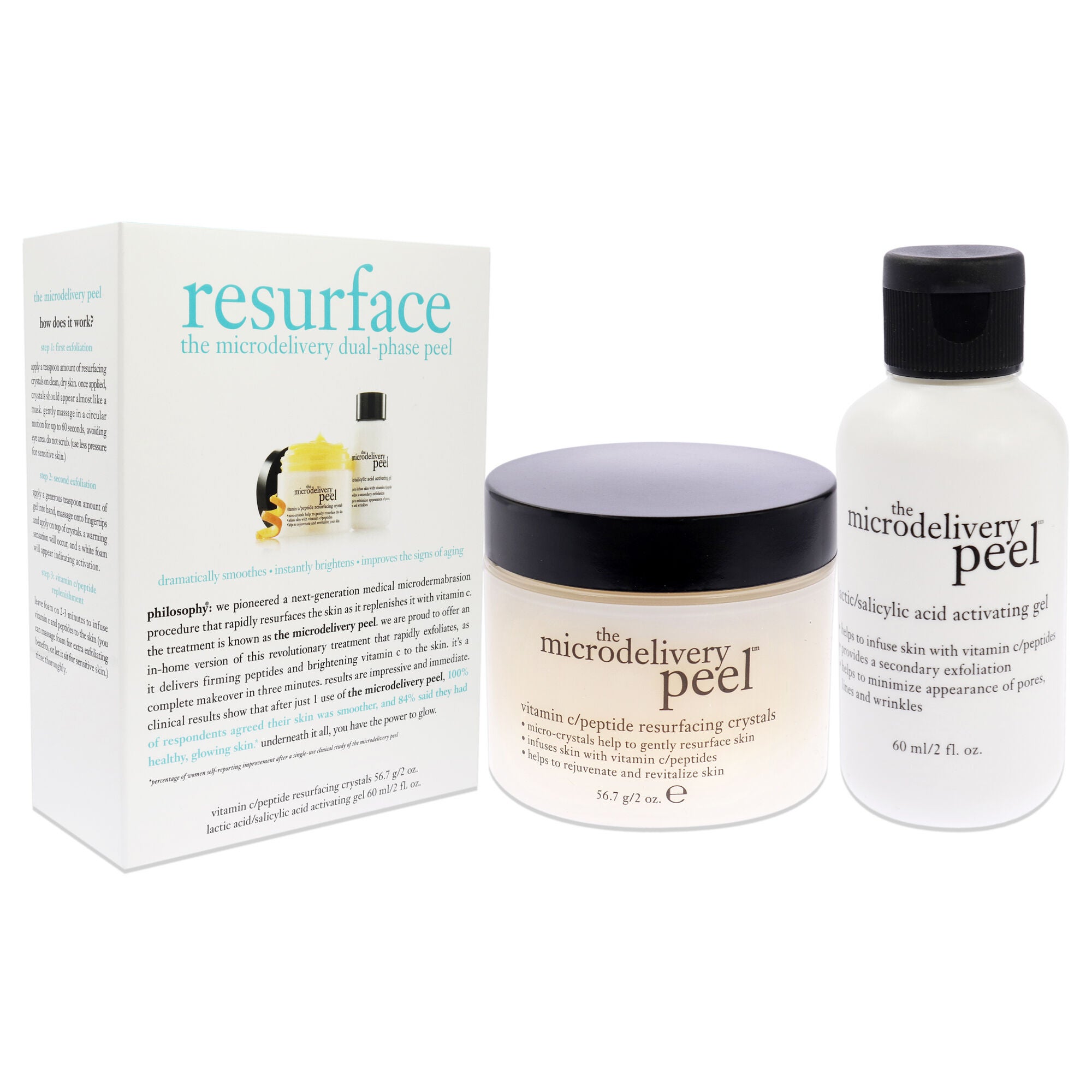 The Microdelivery Resurface Dual-Phase Peel Kit by Philosophy for Women - 2 Pc Gift Set, , alternate image number 6