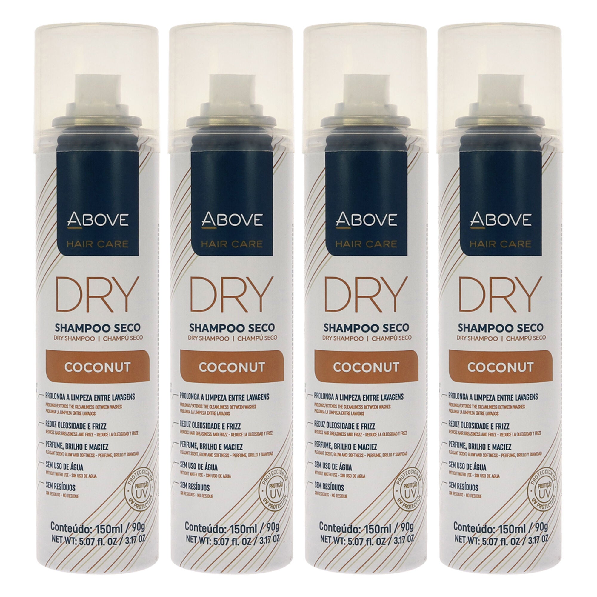 Dry Shampoo - Coconut by Above for Unisex - 3.17 oz Dry Shampoo - Pack of 4, See Description, hi-res image number 0
