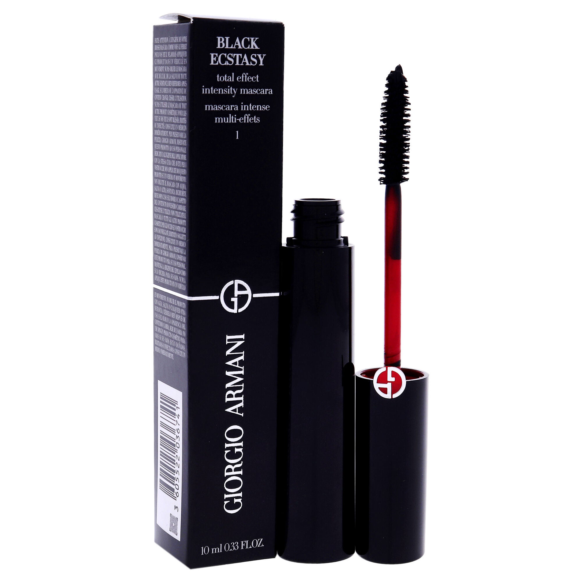 Black Ecstasy Total Effect Intensity Mascara - 1 Obsidian Black by Giorgio Armani for Women - 0.33 oz Mascara, , alternate image number 6