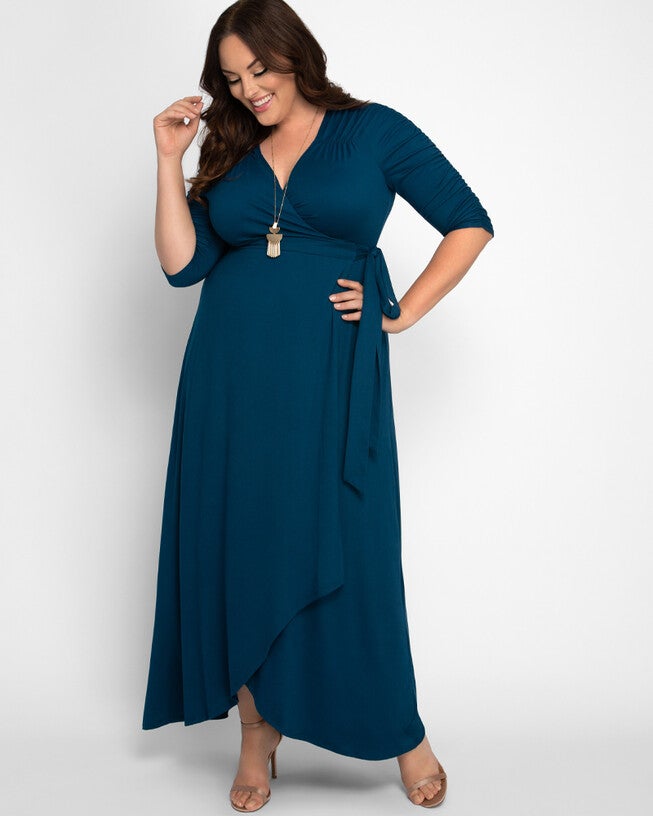Meadow Dream Maxi Dress, Teal Topaz, alternate image number null
