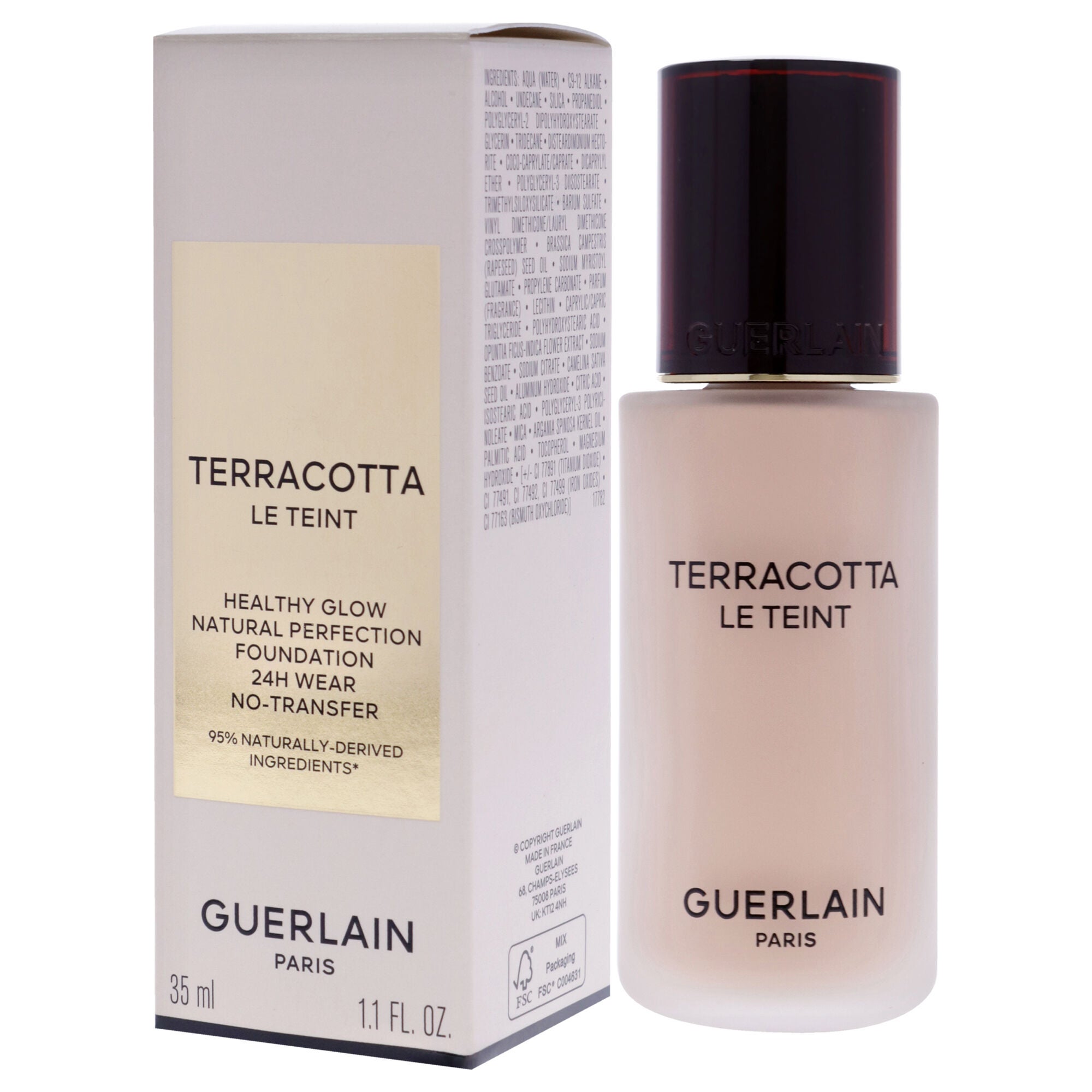 Terracotta Le Teint Foundation - 1C Cool by Guerlain for Women - 1.1 oz Foundation, , alternate image number 7