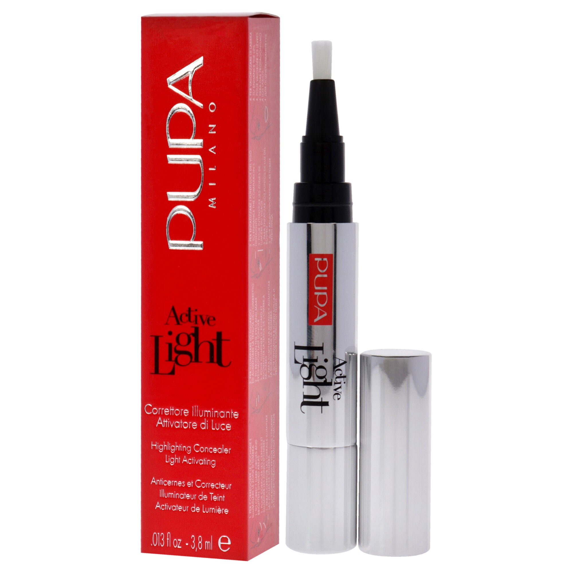 Active Light Highlighting Concealer - 004 Luminous Peach by Pupa Milano for Women - 0.013 oz Concealer, See Description, alternate image number 2