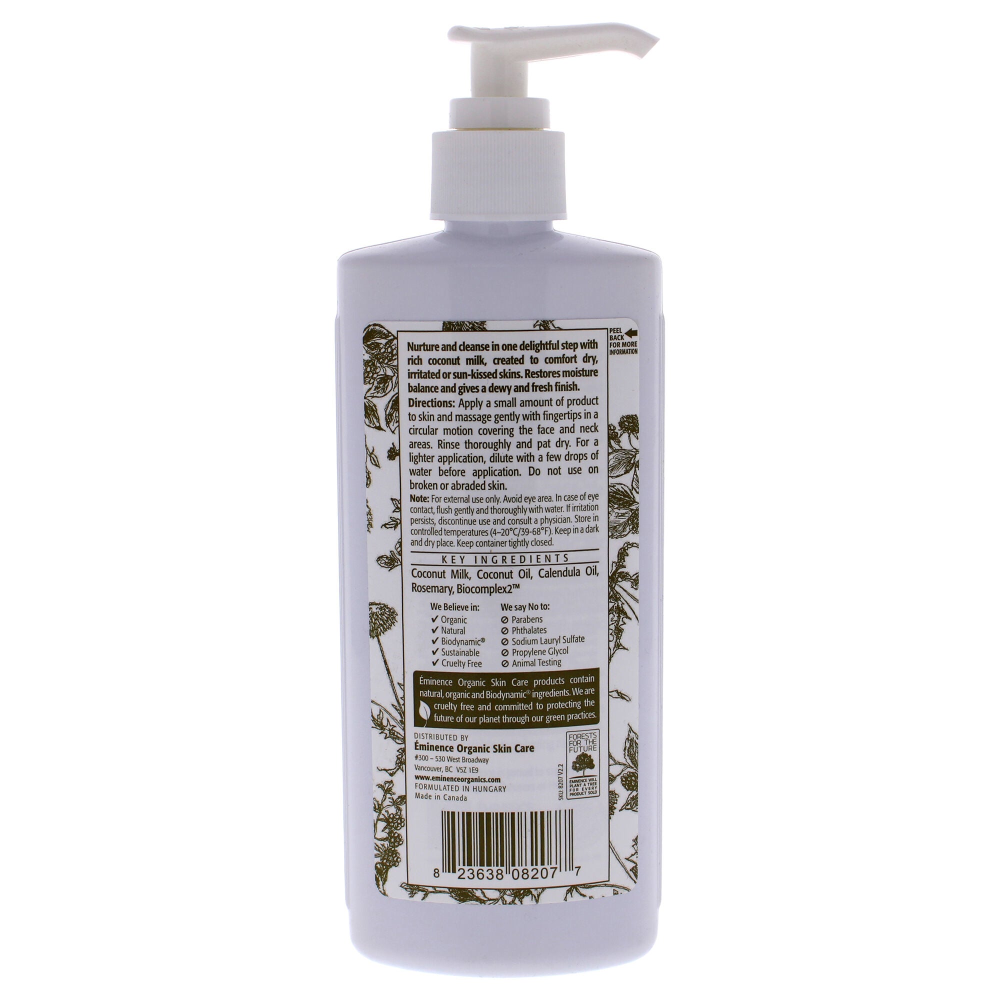Coconut Milk Cleanser by Eminence for Unisex - 8.4 oz Cleanser, , alternate image number 3