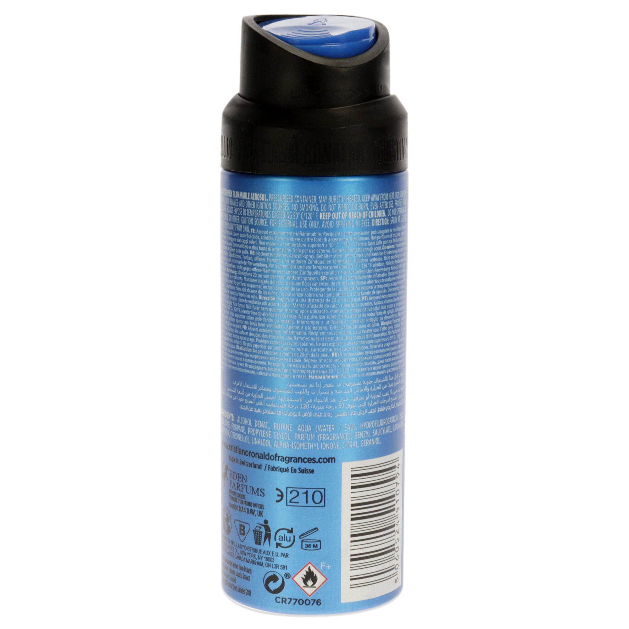 CR7 Play It Cool by Cristiano Ronaldo for Men - 5.1 oz Body Spray, See Description, alternate image number 2