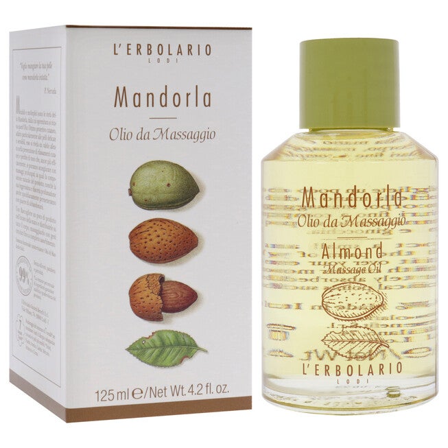 Massage Oil - Almond by LErbolario for Unisex - 4.2 oz Oil, See Description, alternate image number 2