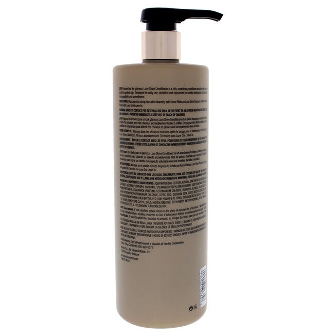 Platinum Luxe Shine Conditioner by Kenra for Unisex - 31.5 oz Conditioner, See Description, alternate image number 2