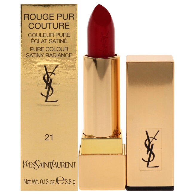 Rouge Pur Couture Satin Lipstick - 21 Rouge Paradoxe by Yves Saint Laurent for Women - 0.13 oz Lipstick, NA, hi-res image number null