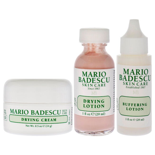 Acne Repair Kit by Mario Badescu for Unisex - 3 Pc 1oz Drying Lotion, 1oz Buffering Lotion, 0.5oz Drying Cream, See Description, alternate image number 4