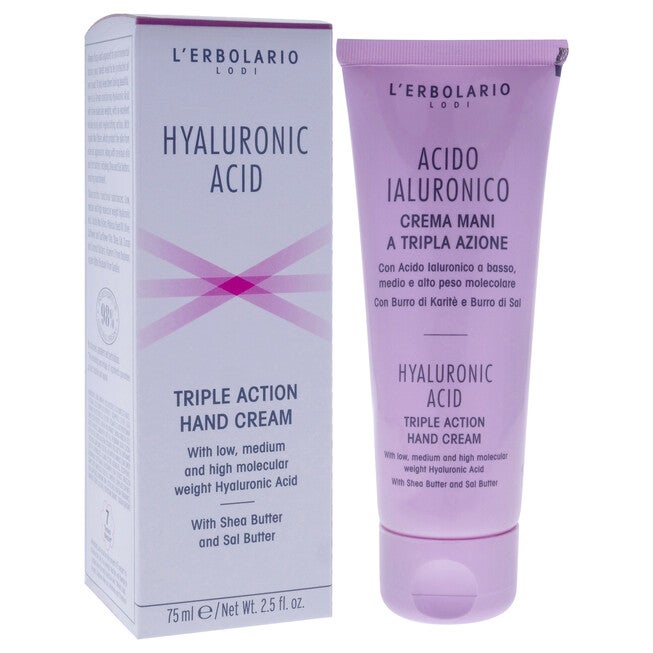 Hyaluronic Acid Triple Action Hand Cream by LErbolario for Unisex - 2.5 oz Cream, , alternate image number 6
