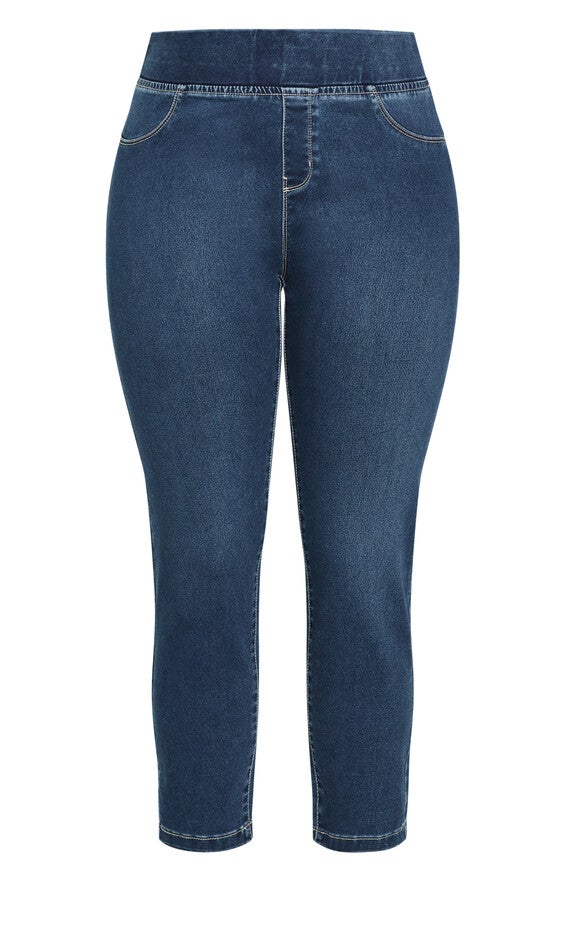 Butter Denim Pull On Jean Mid Wash - tall, , alternate image number 2