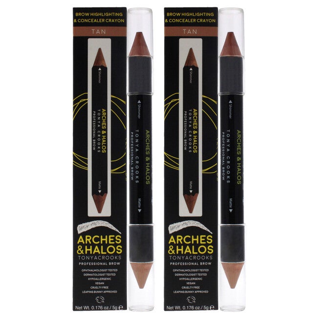 Brow Highlighting and Concealer Crayon - Tan by Arches and Halos for Women - 0.176 oz Highlighter - Pack of 2, See Description, hi-res image number 0