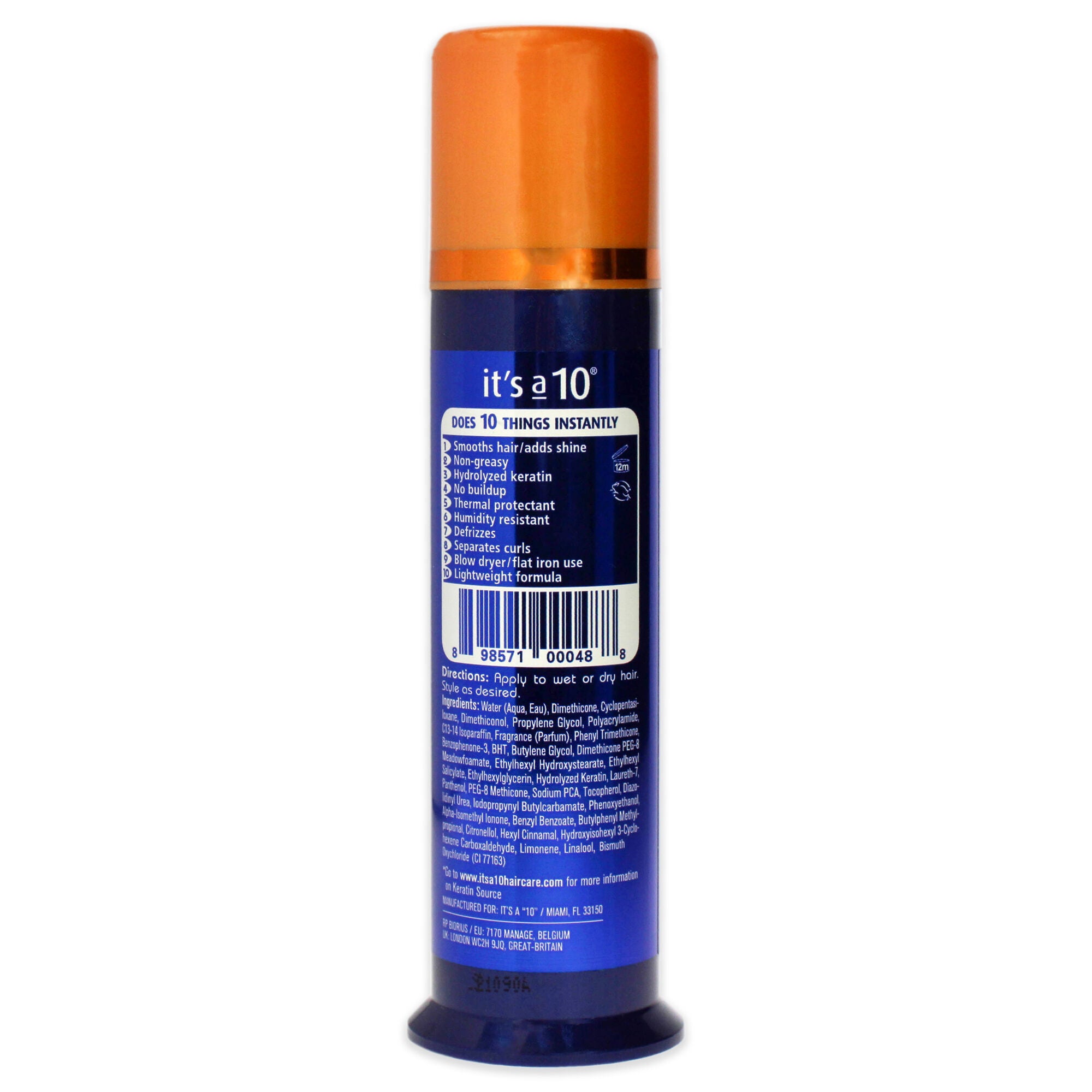 Miracle Leave-In Potion Plus Keratin by Its A 10 for Unisex - 3 oz Cream, See Description, alternate image number 1