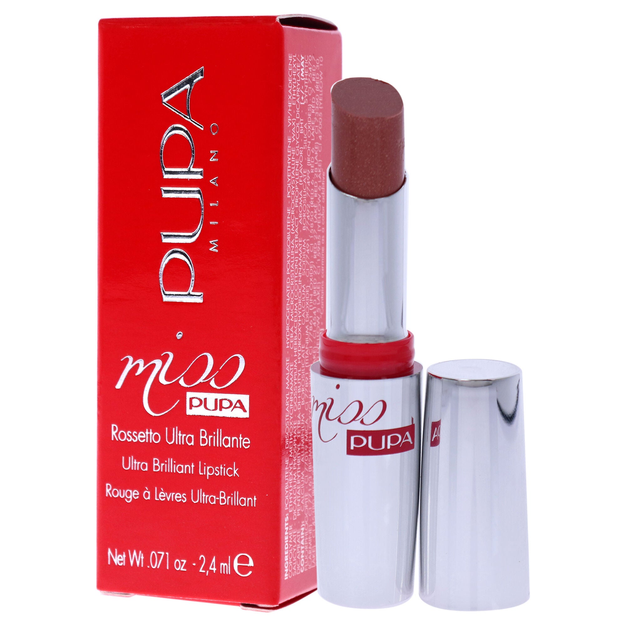 Miss Pupa Ultra Brilliant Lipstick - 600 Champagne by Pupa Milano for Women - 0.071 oz Lipstick, See Description, alternate image number 2