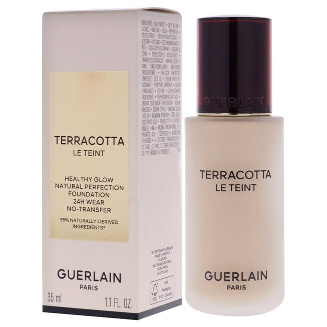 Terracotta Le Teint 24H Wear No-Transfer Foundation - 2W Warm by Guerlain for Women - 1.1 oz Foundation, See Description, alternate image number 3