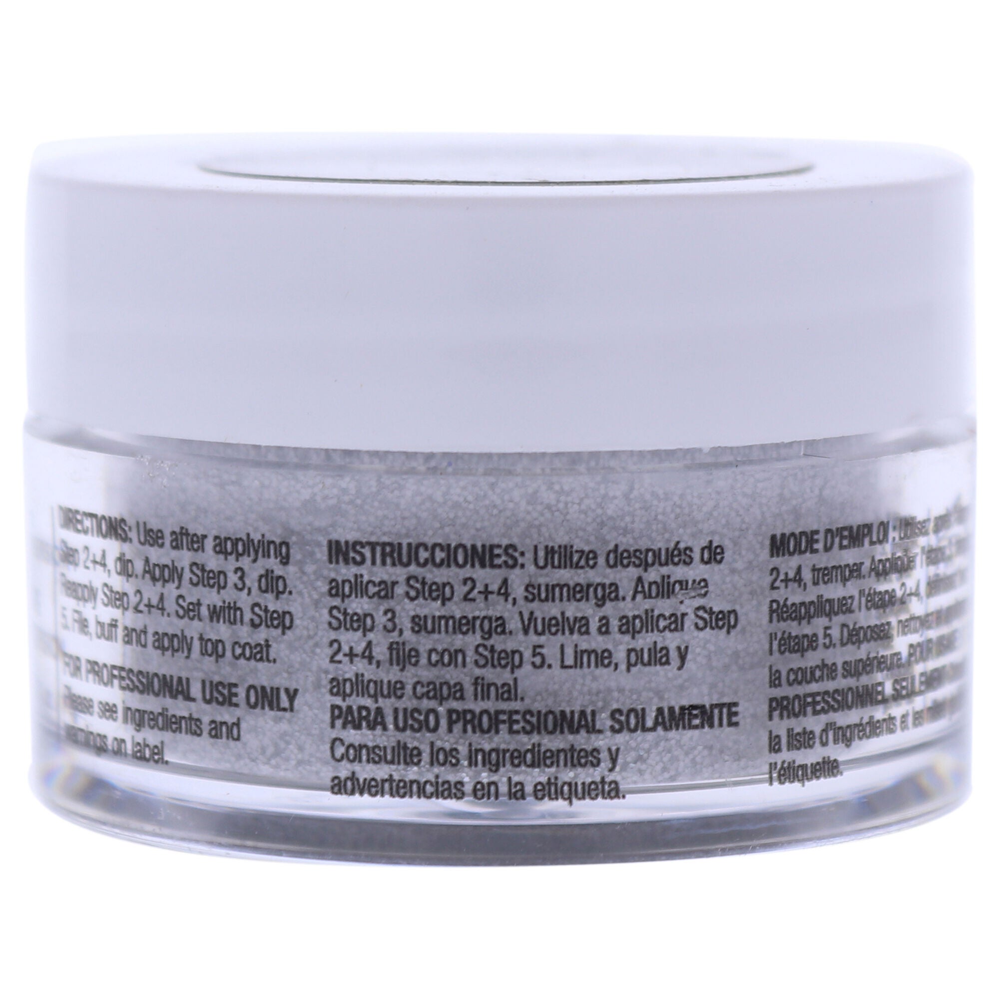 Pro Powder Polish Nail Colour Dip System - Silver with Rainbow Mica by Cuccio Colour for Women - 0.5 oz Nail Powder, , alternate image number 3
