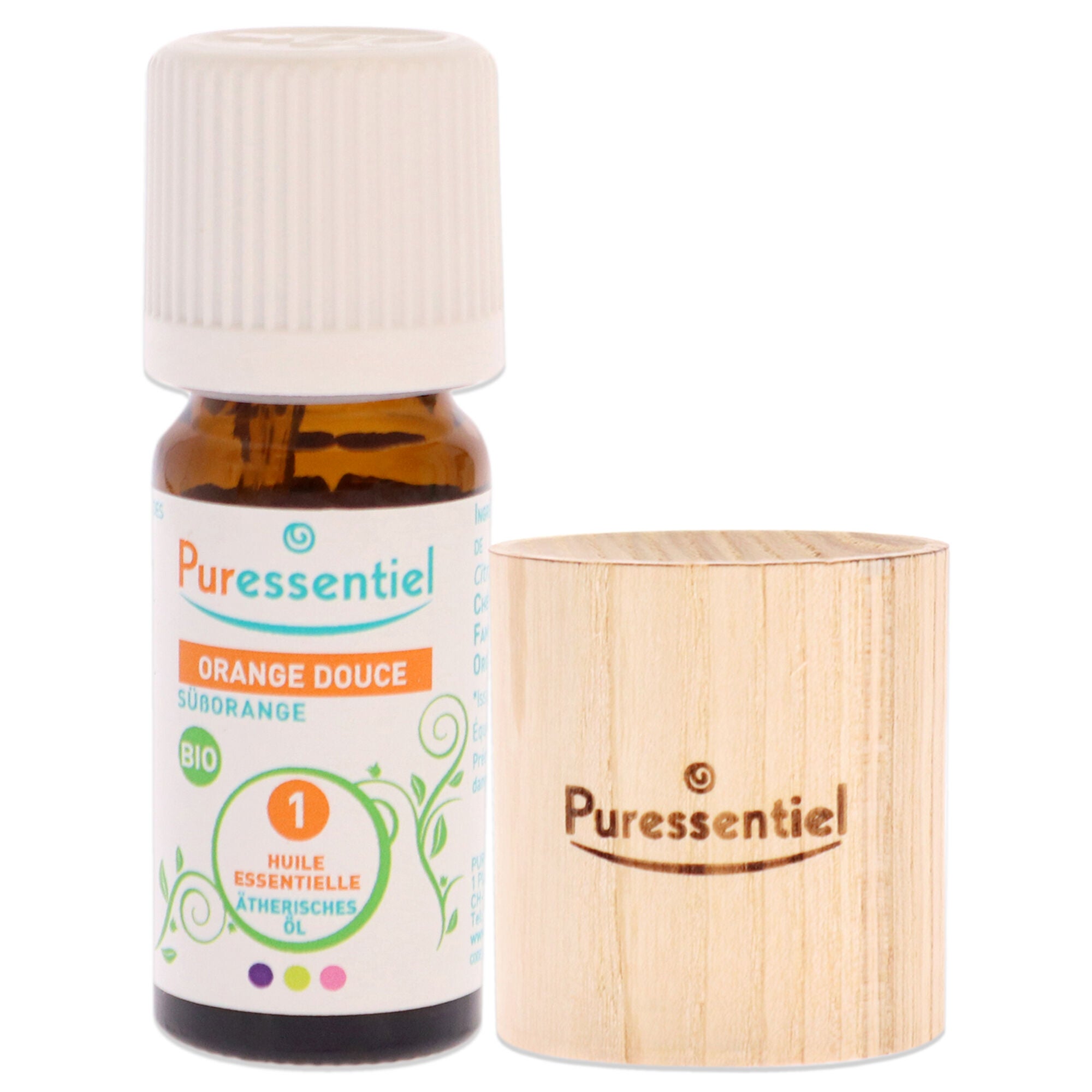 My Wooden Diffuser Kit by Puressentiel for Unisex - 2 Pc 0.3oz Organic Essential Oil - Sweet Orange, 1 Pc Wooden Diffuser, See Description, alternate image number 4