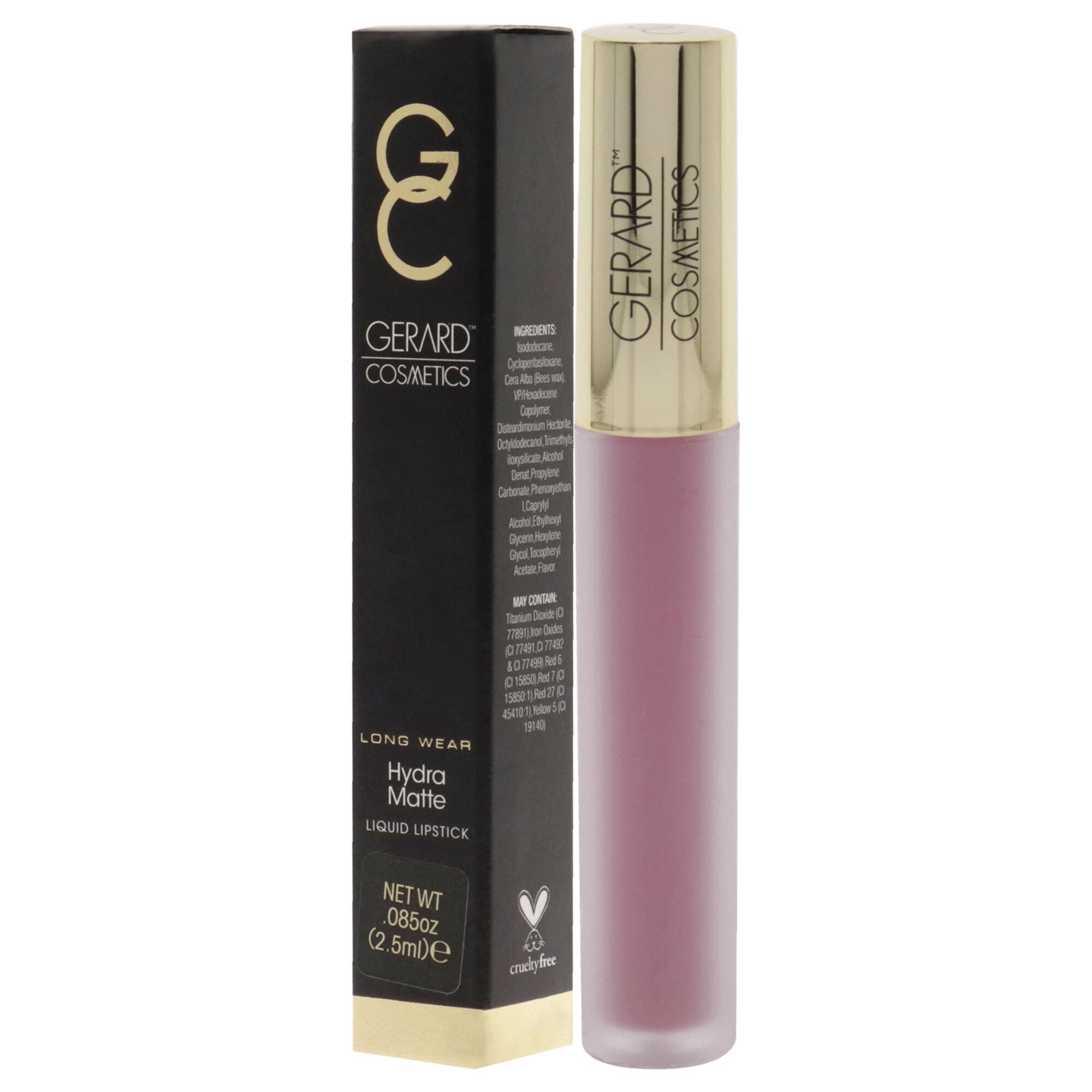 Hydra Matte Liquid Lipstick - Honeymoon by Gerard Cosmetic for Women - 0.085 oz Lipstick, Pink, alternate image number 2
