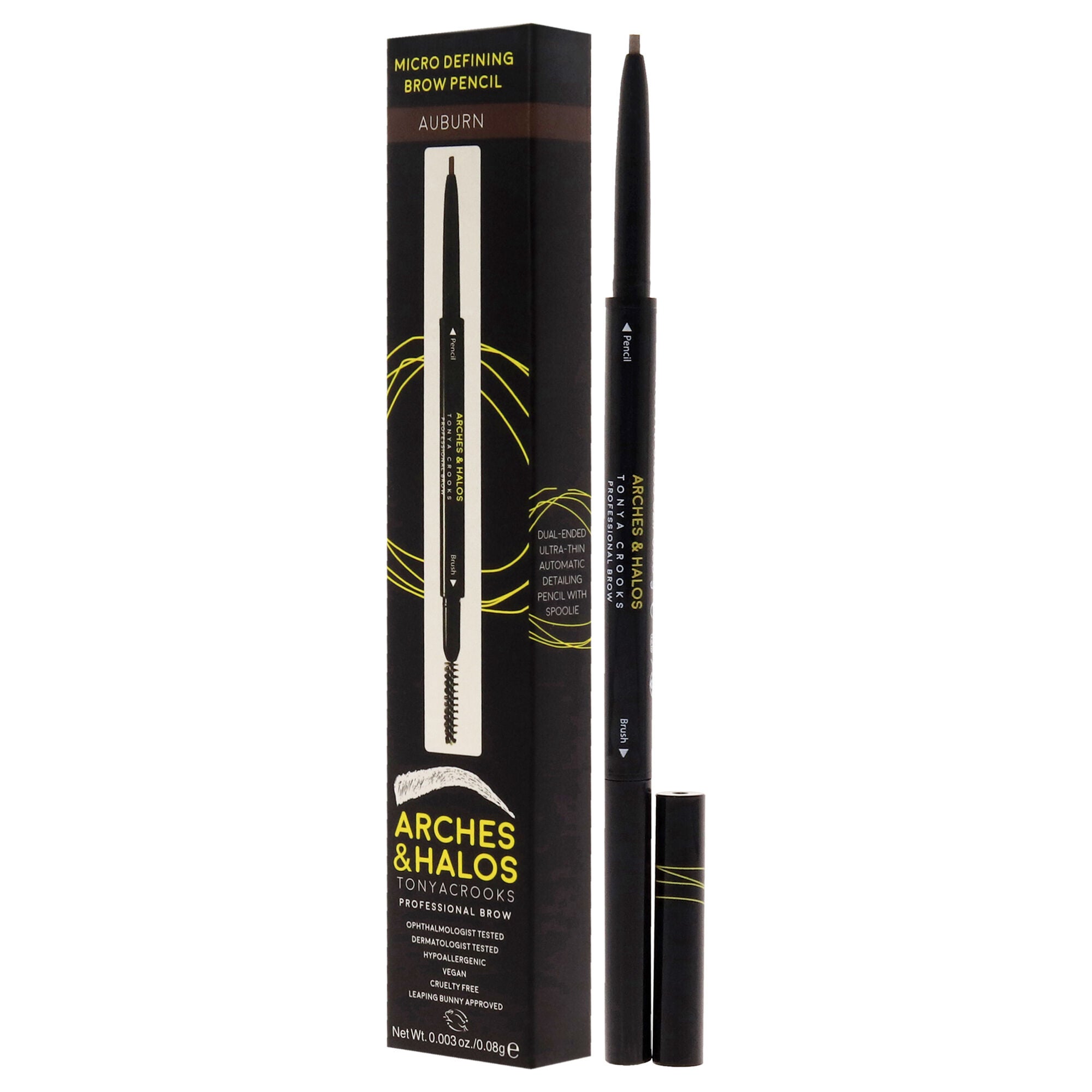 Micro Defining Brow Pencil - Auburn by Arches and Halos for Women - 0.003 oz Eyebrow Pencil, See Description, alternate image number 3