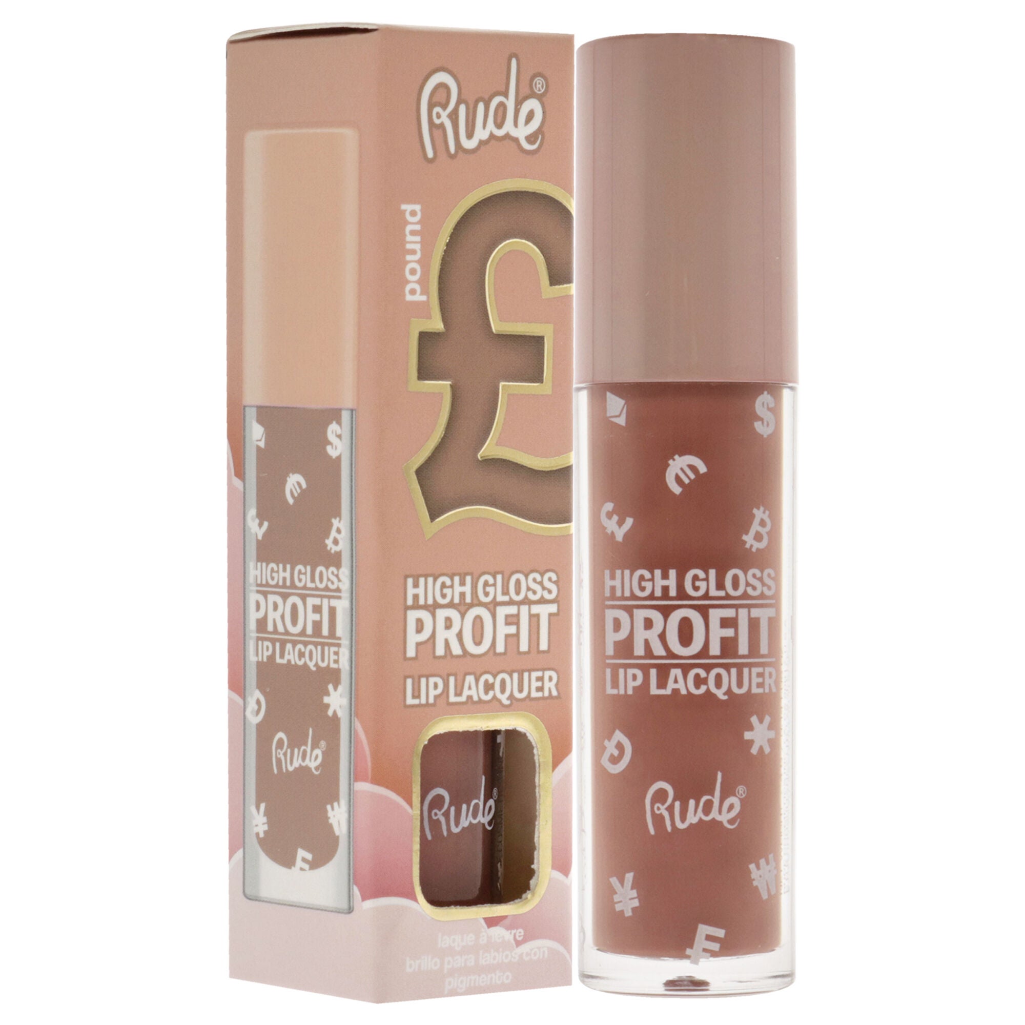 High Gloss Profit Lip Lacquer - Pound by Rude Cosmetics for Women - 0.141 oz Lip Gloss, See Description, alternate image number 2