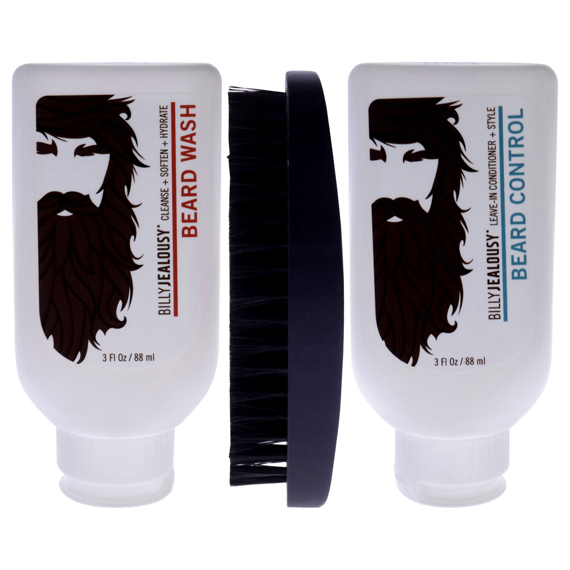Beard Envy Kit by Billy Jealousy for Men - 3 Pc 3oz Beard Wash, 3oz Beard Control, Brush, , alternate image number 4