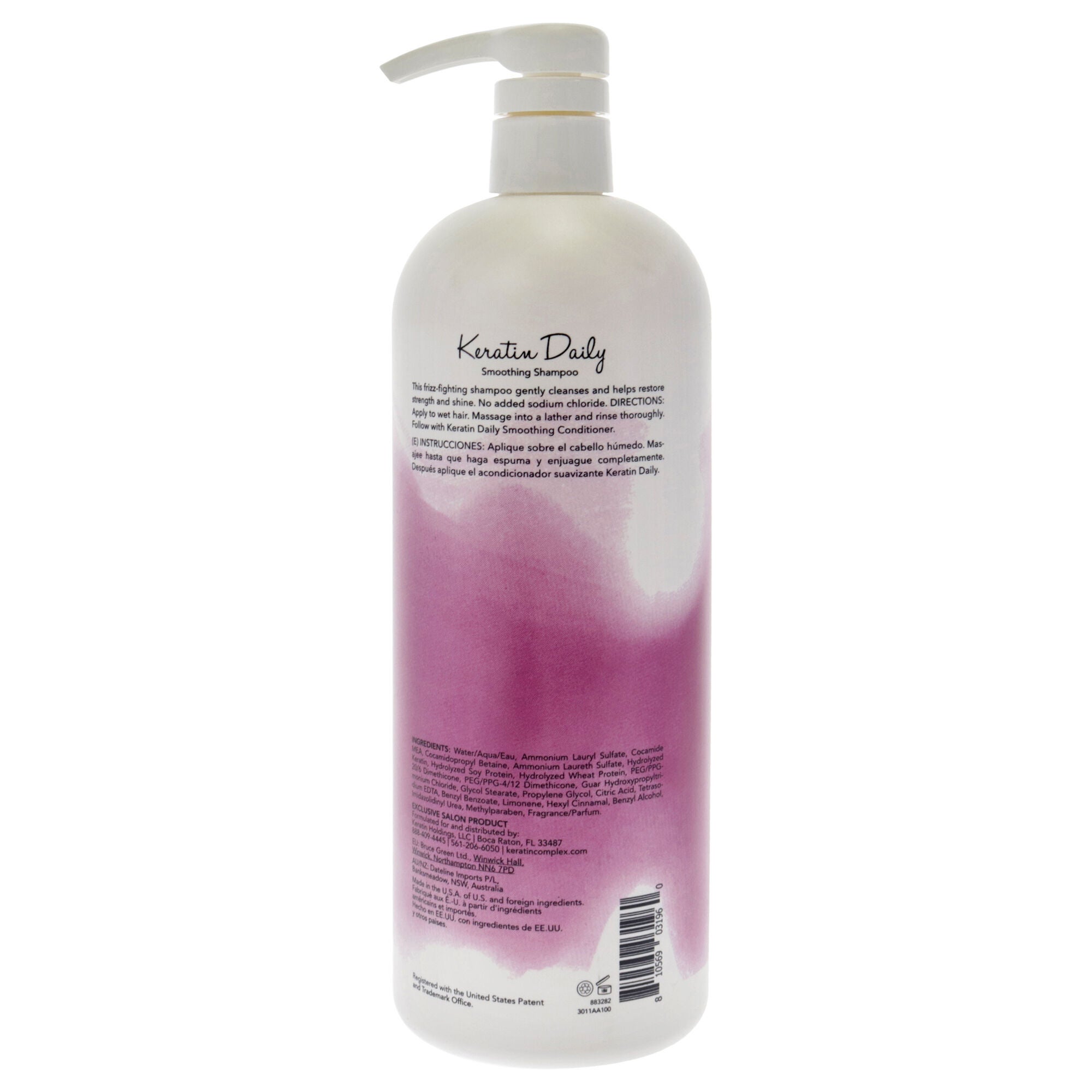 Keratin Daily Shampoo by Keratin Perfect for Unisex - 32 oz Shampoo, See Description, alternate image number 3