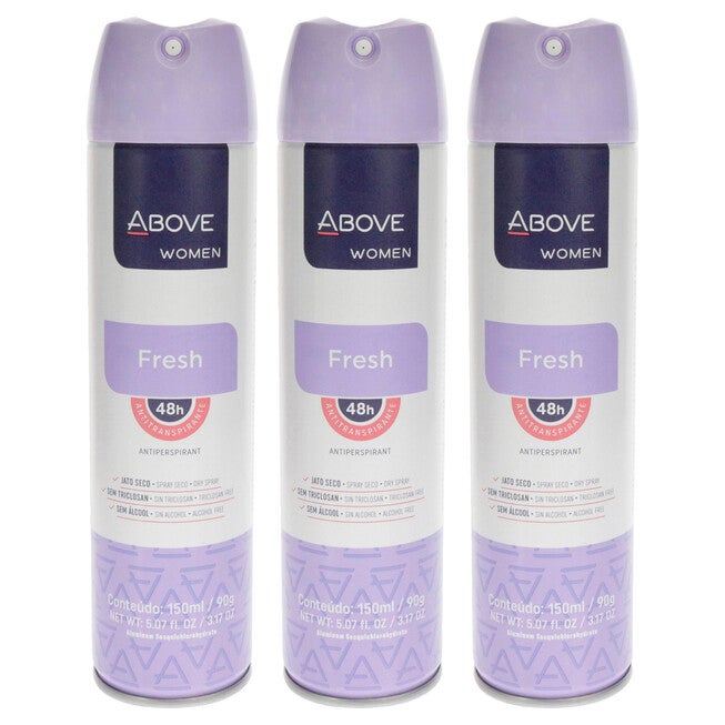 48 Hours Antiperspirant Deodorant - Fresh by Above for Women - 3.17 oz Deodorant Spray - Pack of 3, See Description, hi-res image number 0