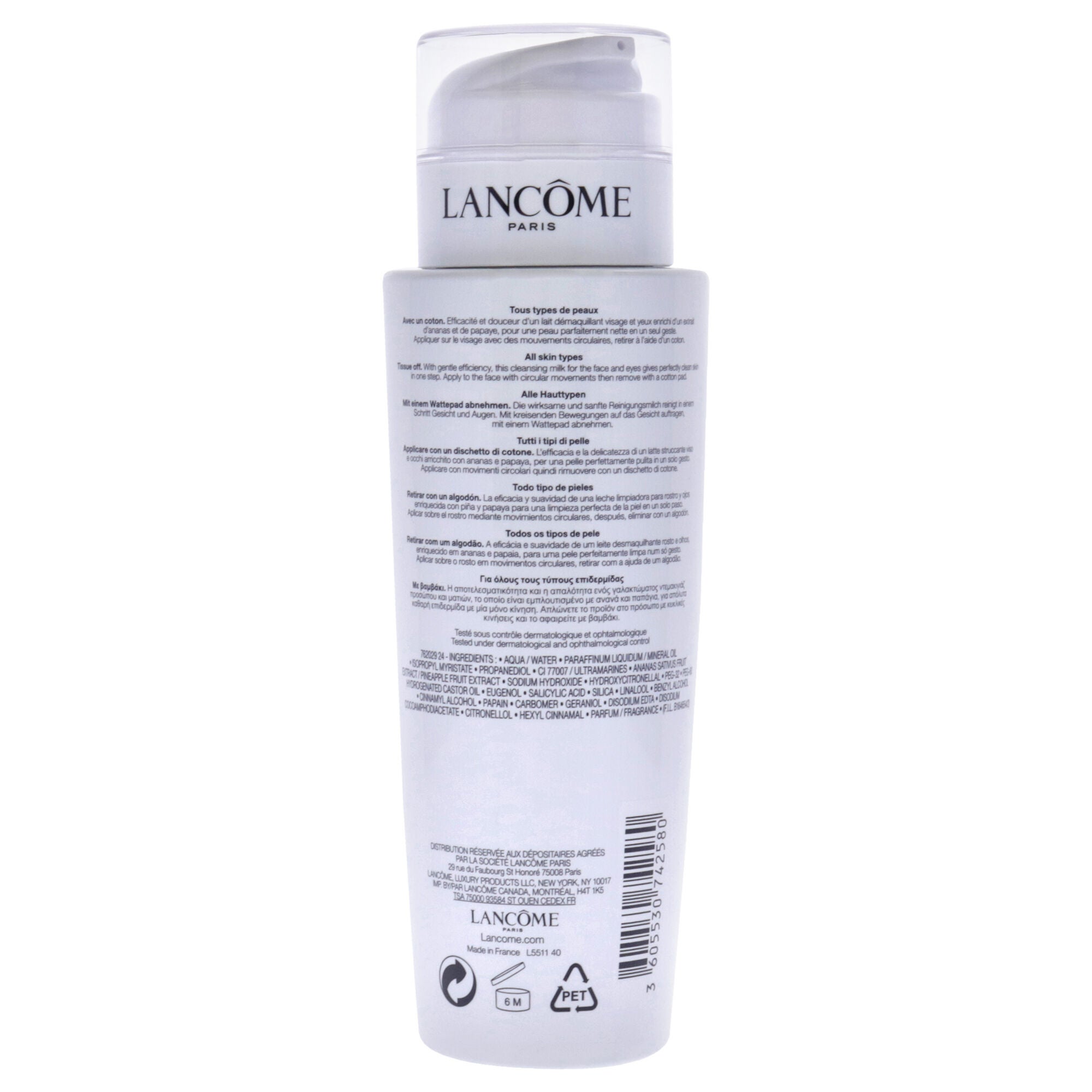 Lait Galateis Douceur Gentle Makeup Remover Milk by Lancome for Unisex - 13.5 oz Cleanser, See Description, alternate image number 2
