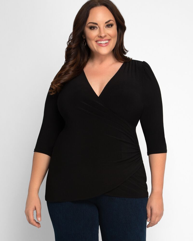 Femme Fatale Faux Wrap Top