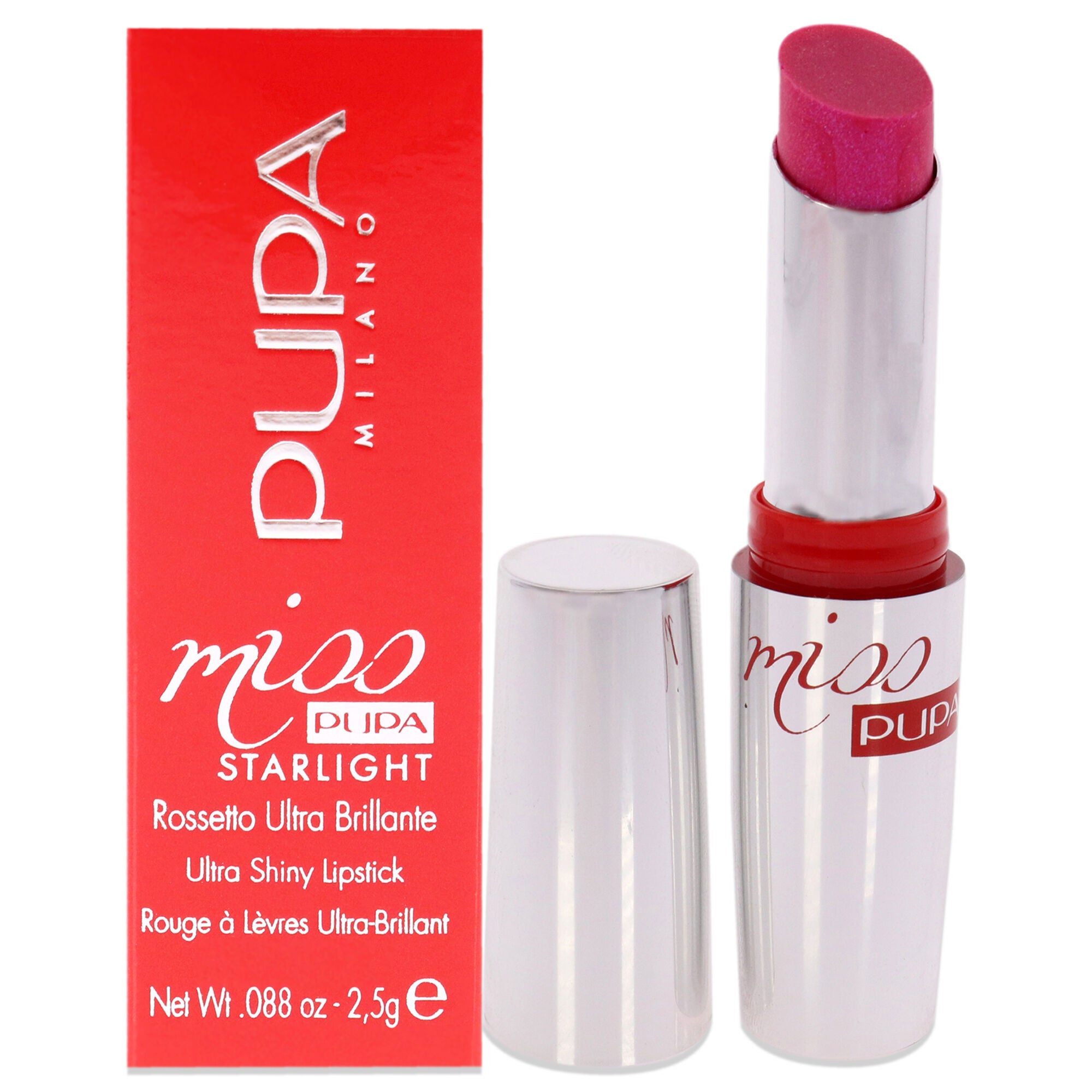 Miss Pupa Starlight Ultra-shiny - 704 Lovely Meghan by Pupa Milano for Women - 0.88 oz Lipstick
