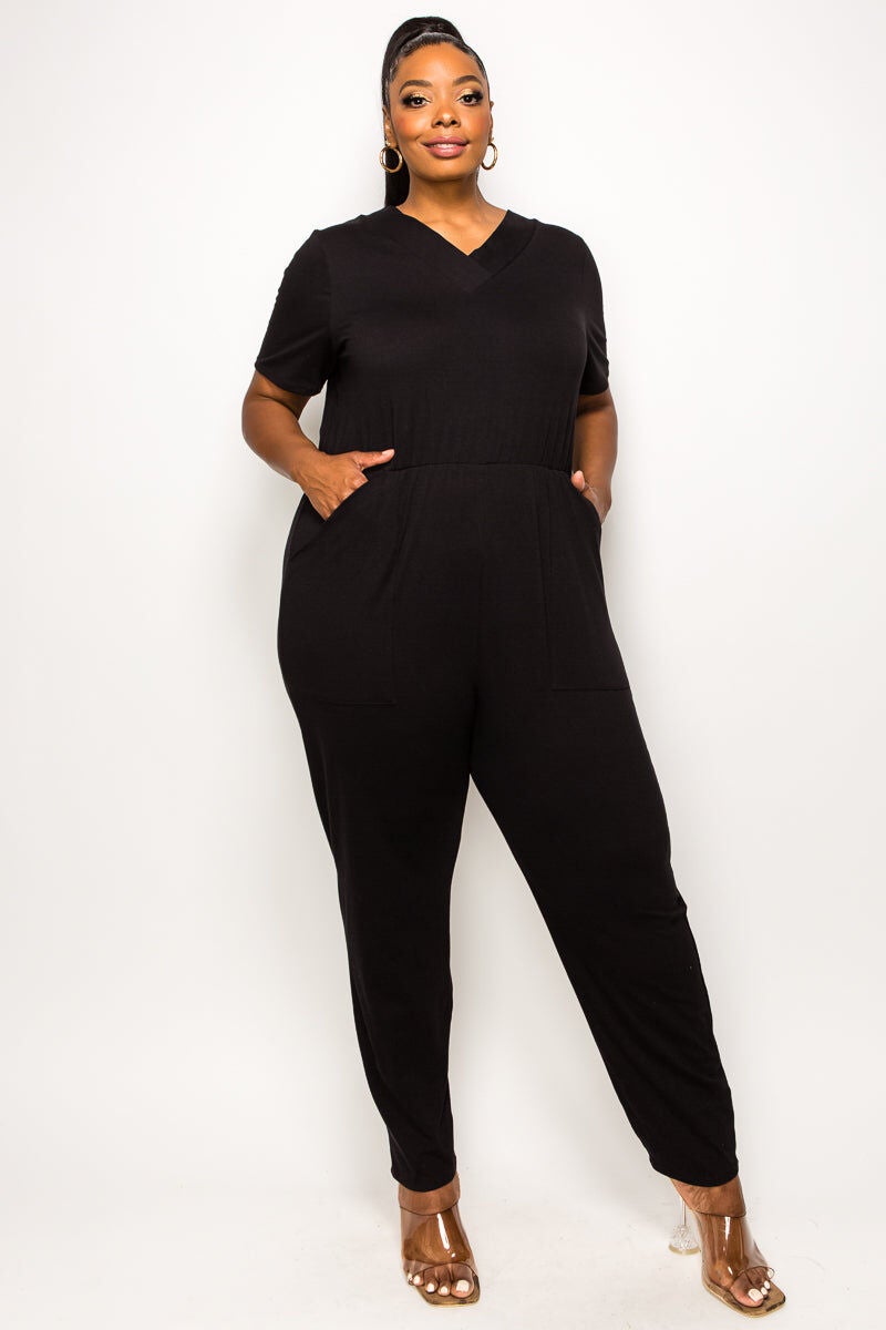 KYLIE V NECK JUMPSUIT