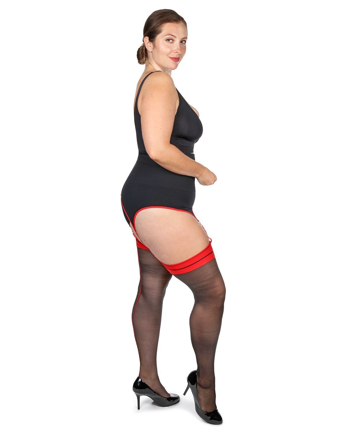 Women's Between The Lines 20 Denier Sheer Backseam Stocking