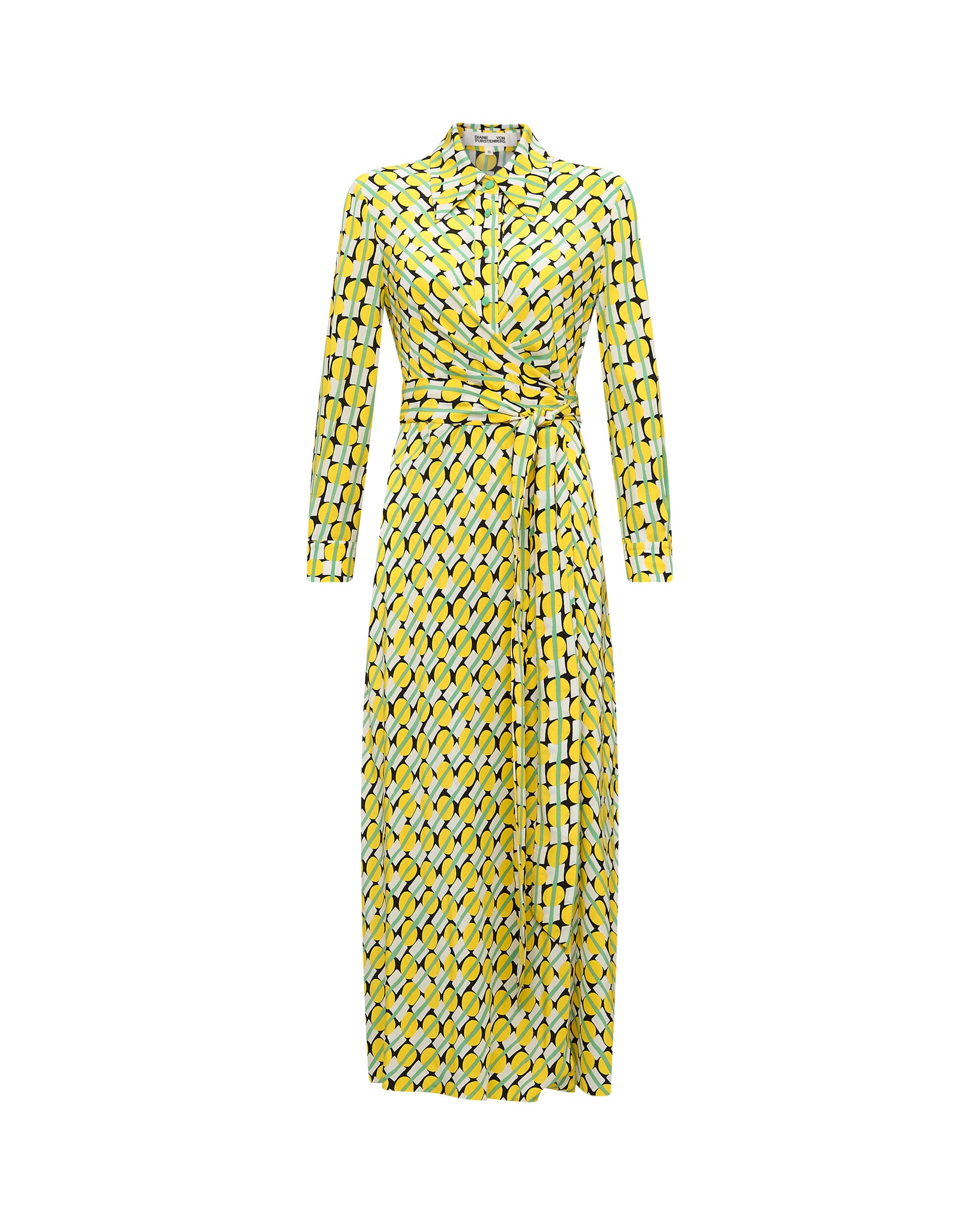 【関税込】DVF ★華やかさと上品さを兼ね備える★タリアドレス Diane Von Furstenberg DVF Star Polka Print Wrap Dress Yahzi
