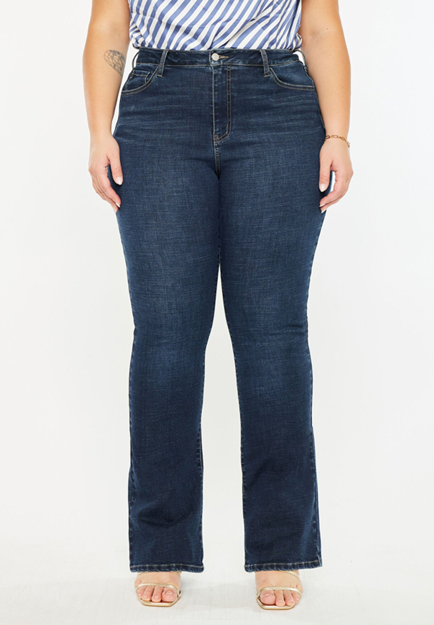 Avery Essentials High Rise Bootcut Jeans (Plus Size)
