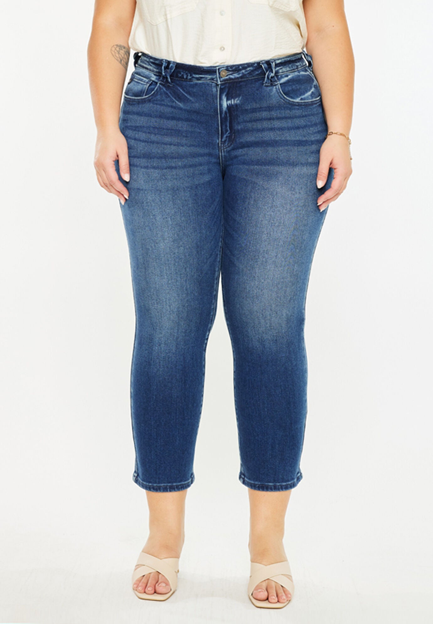 Candice Mid Rise Slim Straight (Plus Size)