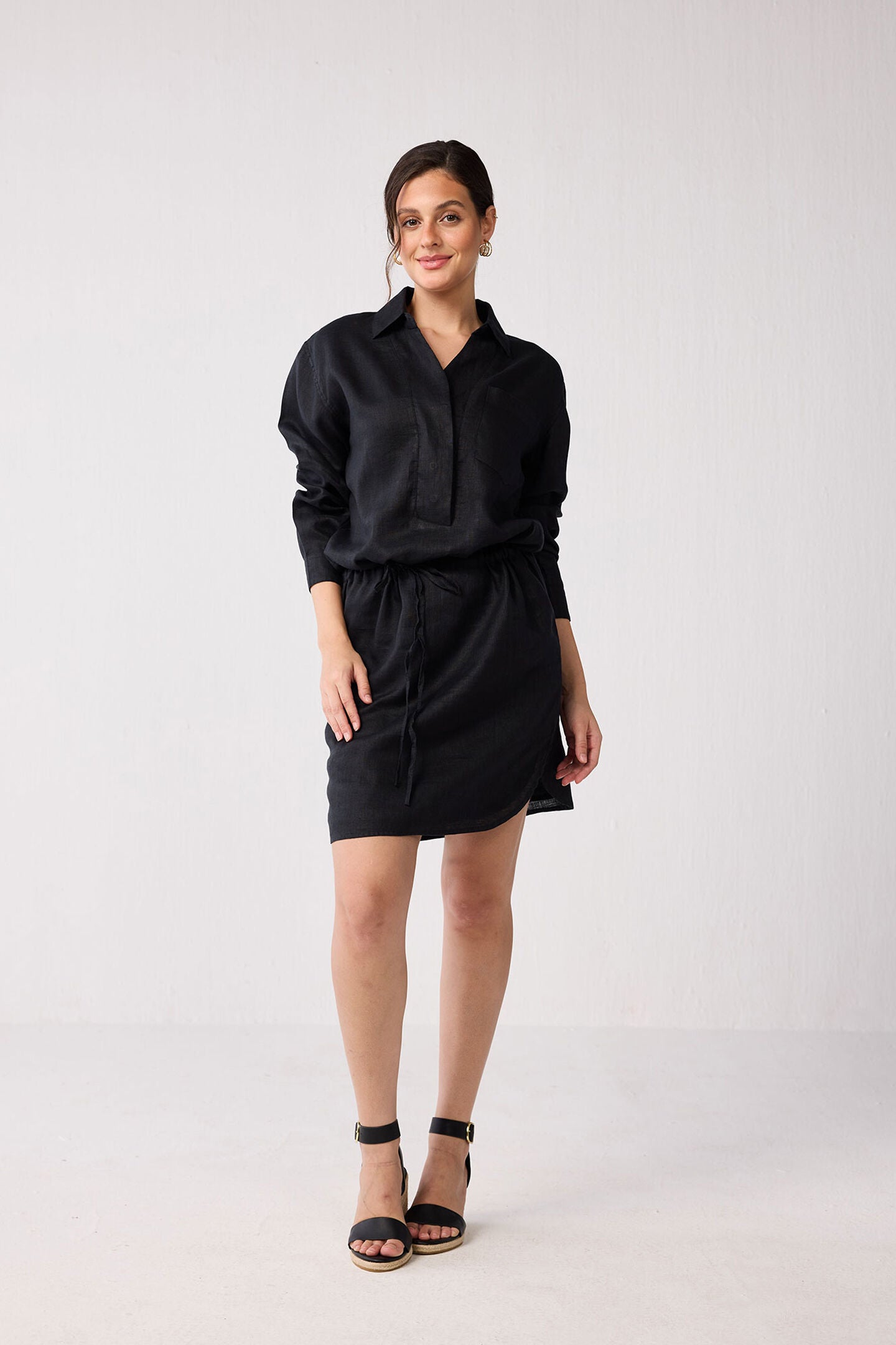 Meet me by the Cliff Dress in Black