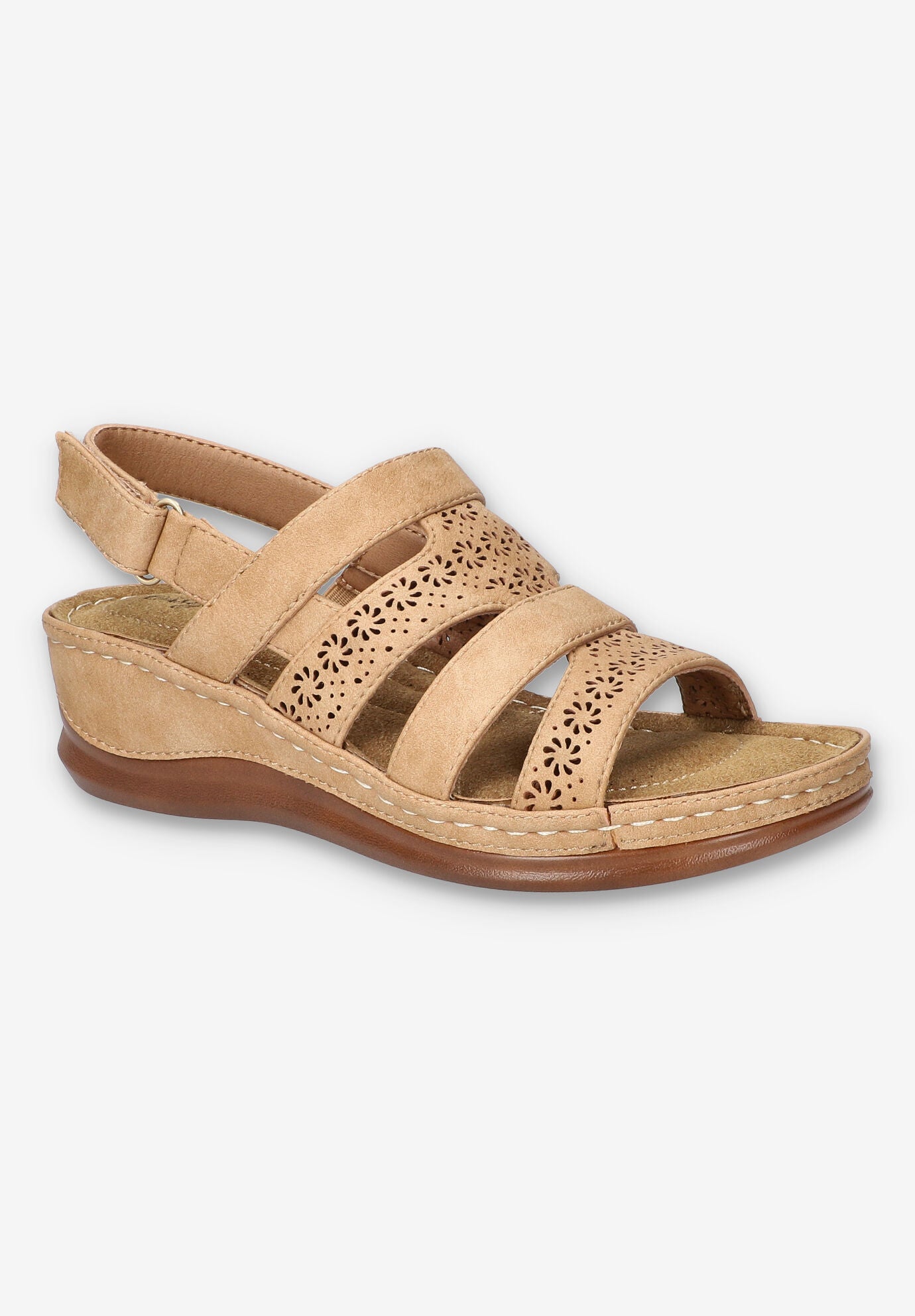 Alexi Slingback Wedge Sandal, NATURAL, hi-res image number 0