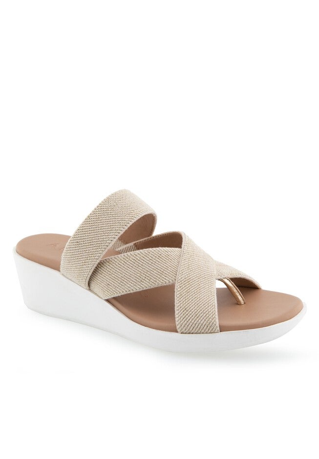 Ilona Sandal, SOFT GOLD ELASTIC, hi-res image number 0
