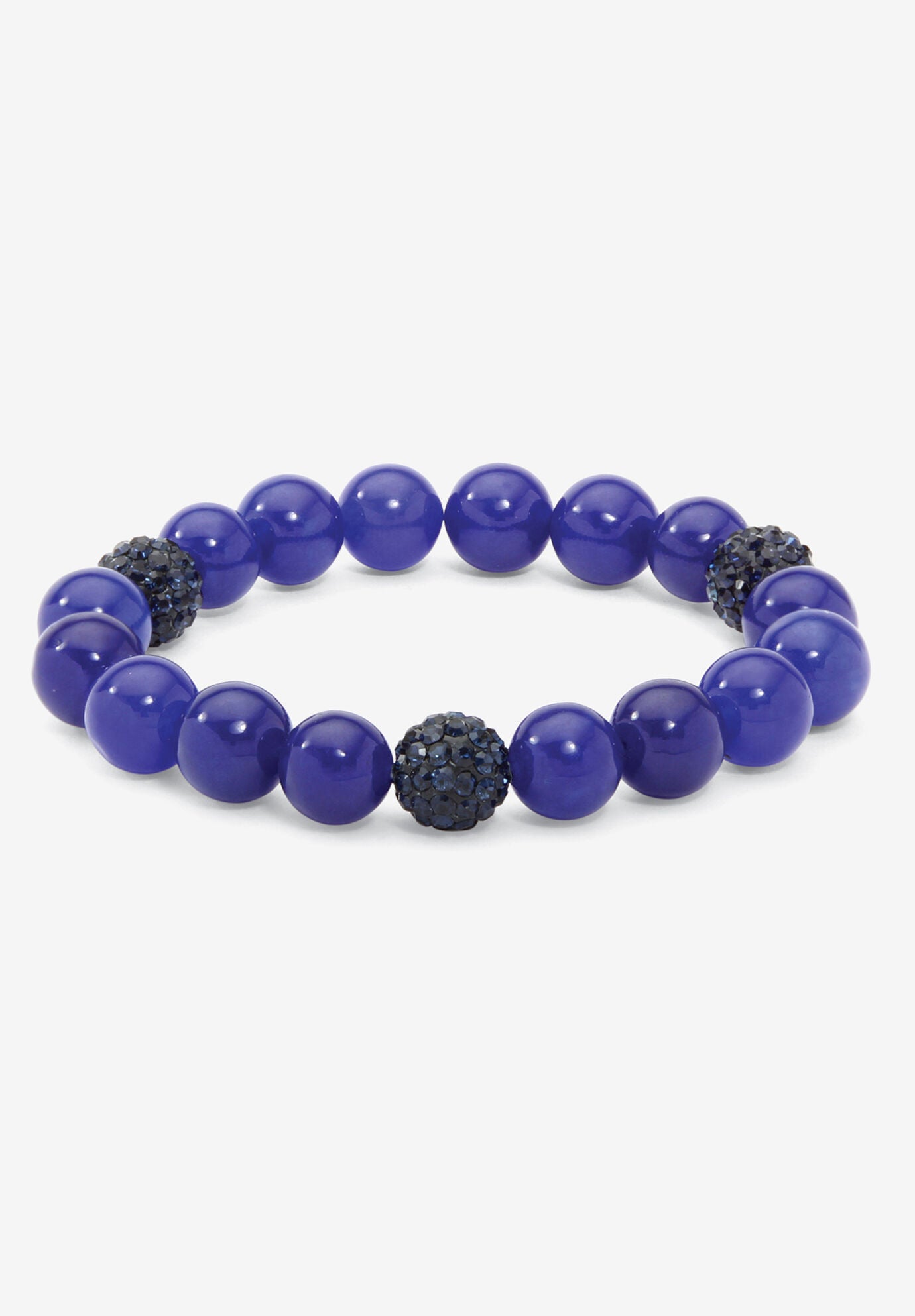Simulated Birthstones Agate Stretch Bracelet 8 inches, SEPTEMBER, hi-res image number 0