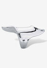 Platinum-Plated Free Form Diagonal Ring, , on-hover image number null
